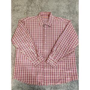 Alan Flusser Mens XXL Purple Pkaid 100% Cotton Men's Long Sleeve Shirt